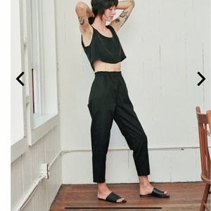 Seek Shelter size small, black linen Marie pant